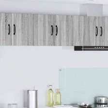   vidaXL Fali konyhaszekrény 2 pcs Szürke Sonoma 30 x 31 x 40 cm Faanyag