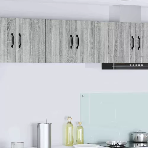 vidaXL Fali konyhaszekrény 2 pcs Szürke Sonoma 30 x 31 x 40 cm Faanyag