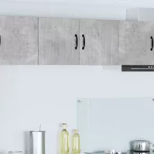   vidaXL Fali konyhaszekrény 2 pcs Beton Szürke 40 x 31 x 40 cm Faanyag