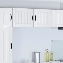   vidaXL Konyhaszekrény 2 pcs Magas Fényű Fehér 50 x 31 x 40 cm Faanyag