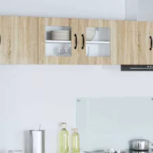   vidaXL Fali konyhaszekrény Sonoma tölgy 80 x 31 x 40 cm Faanyag