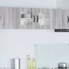   vidaXL Fali konyhaszekrény Szürke Sonoma 80 x 31 x 40 cm Faanyag