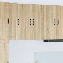   vidaXL Fali konyhaszekrény 2 pcs Sonoma tölgy 30 x 31 x 80 cm Faanyag