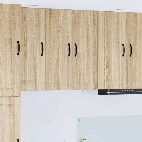 vidaXL Fali konyhaszekrény 2 pcs Sonoma tölgy 30 x 31 x 80 cm Faanyag