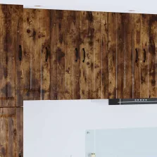   vidaXL Fali konyhaszekrény 2 pcs Füstölt tölgy 30 x 31 x 80 cm Faanyag