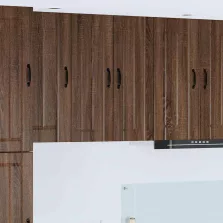   vidaXL Fali konyhaszekrény 2 pcs Barna Tölgy 30 x 31 x 80 cm Faanyag