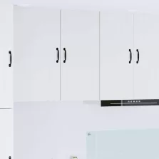   vidaXL Fali konyhaszekrény polcokkal Fehér 40 x 31 x 80 cm Faanyag