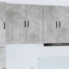   vidaXL Fali konyhaszekrény Beton Szürke 40 x 31 x 80 cm Faanyag