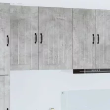   vidaXL Fali konyhaszekrény Beton Szürke 50 x 31 x 80 cm Faanyag