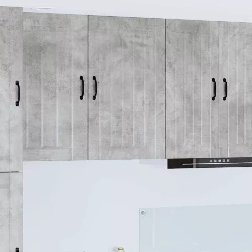 vidaXL Fali konyhaszekrény Beton Szürke 50 x 31 x 80 cm Faanyag