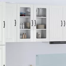   vidaXL Konyhaszekrény Magas Fényű Fehér 80 x 31 x 80 cm Faanyag