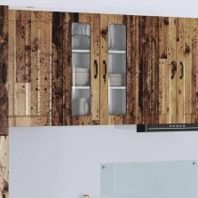 vidaXL Konyhaszekrény Öreg fa 60 x 31 x 80 cm Faanyag