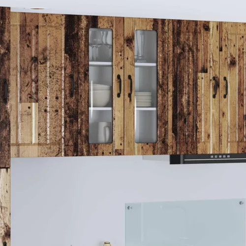 vidaXL Konyhaszekrény Öreg fa 60 x 31 x 80 cm Faanyag