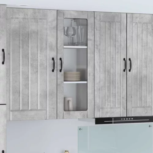 vidaXL Konyhaszekrény Beton Szürke 40 x 31 x 100 cm Faanyag