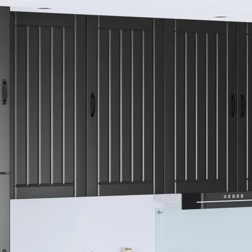 vidaXL Konyhaszekrény Fekete 50 x 31 x 100 cm Faanyag