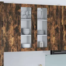   vidaXL Fali konyhaszekrény Füstölt tölgy 80 x 31 x 100 cm Faanyag