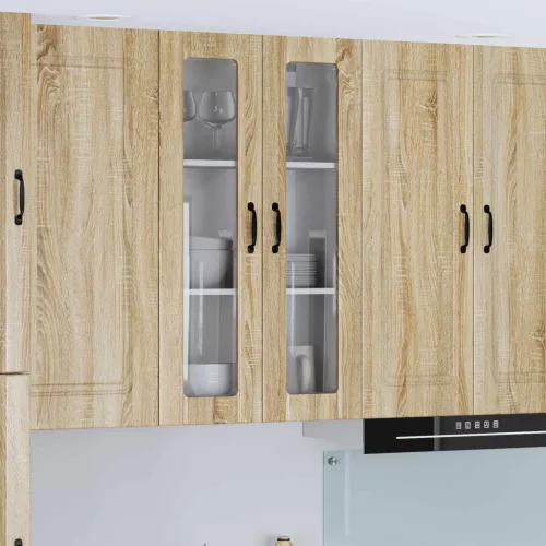 vidaXL Fali konyhaszekrény Sonoma tölgy 60 x 31 x 100 cm Faanyag