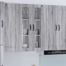   vidaXL Fali konyhaszekrény Szürke Sonoma 60 x 31 x 100 cm Faanyag