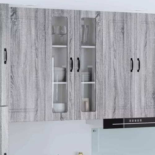 vidaXL Fali konyhaszekrény Szürke Sonoma 60 x 31 x 100 cm Faanyag
