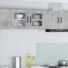   vidaXL Konyhaszekrény polcokkal Beton Szürke 40 x 31 x 40 cm Faanyag