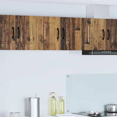 vidaXL Konyhaszekrény polcokkal 2 pcs Öreg fa 30 x 31 x 40 cm Faanyag