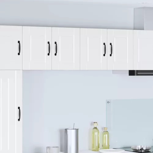 vidaXL Konyhaszekrény polcokkal 2 pcs Fehér 60 x 31 x 40 cm Faanyag