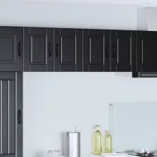   vidaXL Konyhaszekrény polcokkal ajtóval Fekete 60 x 31 x 40 cm Faanyag