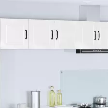   vidaXL Konyhaszekrény Magas Fényű Fehér 80 x 31 x 40 cm Faanyag