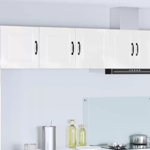 vidaXL Konyhaszekrény Magas Fényű Fehér 80 x 31 x 40 cm Faanyag