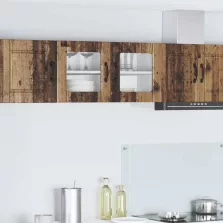   vidaXL Konyhaszekrény polcokkal Öreg fa 80 x 31 x 40 cm Faanyag