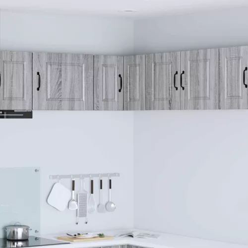 vidaXL Konyhaszekrény polcokkal Szürke Sonoma 57 x 57 x 40 cm Faanyag