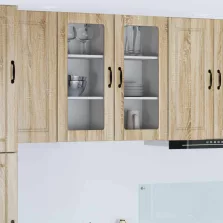   vidaXL Konyhaszekrény 2 pcs Sonoma tölgy 40 x 31 x 80 cm Faanyag