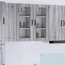   vidaXL Konyhaszekrény 2 pcs Szürke Sonoma 40 x 31 x 80 cm Faanyag