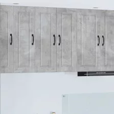   vidaXL Konyhaszekrény polcokkal Beton Szürke 30 x 31 x 80 cm Faanyag