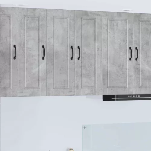 vidaXL Konyhaszekrény 2 pcs Beton Szürke 30 x 31 x 80 cm Faanyag