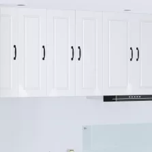   vidaXL Konyhaszekrény 2 pcs Magas Fényű Fehér 30 x 31 x 80 cm Faanyag