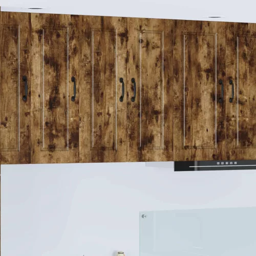 vidaXL Konyhaszekrény 2 pcs Füstölt tölgy 30 x 31 x 80 cm Faanyag