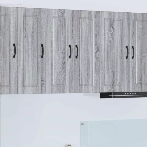 vidaXL Konyhaszekrény 2 pcs Szürke Sonoma 30 x 31 x 80 cm Faanyag