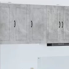   vidaXL Konyhaszekrény polcokkal Beton Szürke 40 x 31 x 80 cm Faanyag