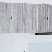   vidaXL Konyhaszekrény polcokkal Szürke Sonoma 40 x 31 x 80 cm Faanyag