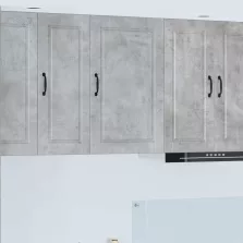   vidaXL Konyhaszekrény polcokkal Beton Szürke 50 x 31 x 80 cm Faanyag