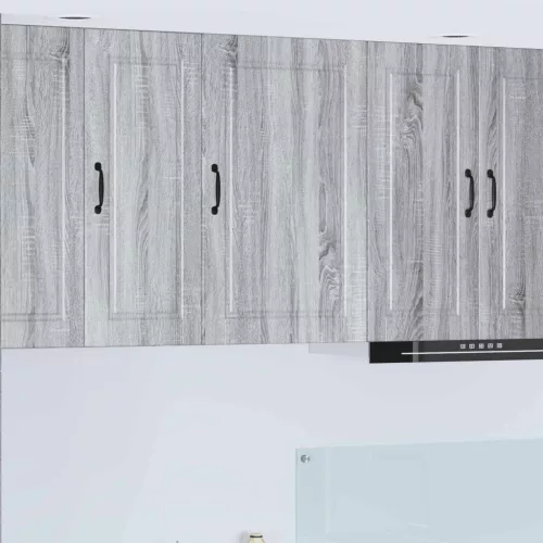 vidaXL Konyhaszekrény polcokkal Szürke Sonoma 50 x 31 x 80 cm Faanyag