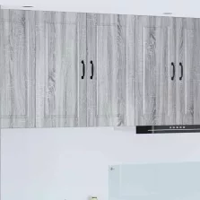   vidaXL Konyhaszekrény polcokkal Szürke Sonoma 80 x 31 x 80 cm Faanyag