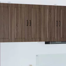   vidaXL Konyhaszekrény polcokkal Barna Tölgy 80 x 31 x 80 cm Faanyag