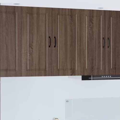 vidaXL Konyhaszekrény polcokkal Barna Tölgy 80 x 31 x 80 cm Faanyag