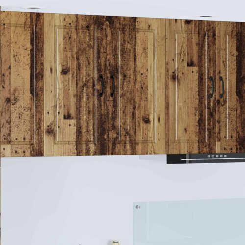 vidaXL Konyhaszekrény polcokkal Öreg fa 80 x 31 x 80 cm Faanyag