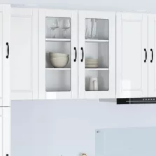   vidaXL Konyhaszekrény Magas Fényű Fehér 80 x 31 x 80 cm Faanyag