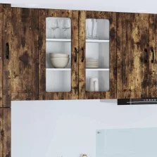   vidaXL Konyhaszekrény polcokkal Füstölt tölgy 80 x 31 x 80 cm Faanyag