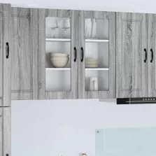   vidaXL Konyhaszekrény polcokkal Szürke Sonoma 80 x 31 x 80 cm Faanyag