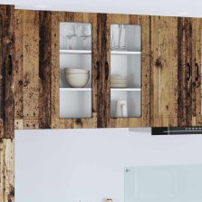   vidaXL Konyhaszekrény polcokkal Öreg fa 80 x 31 x 80 cm Faanyag